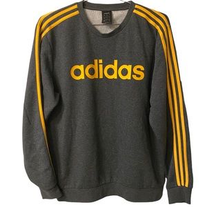 Adidas - Sweatshirt Hoodie Men’s Grey /Yellow